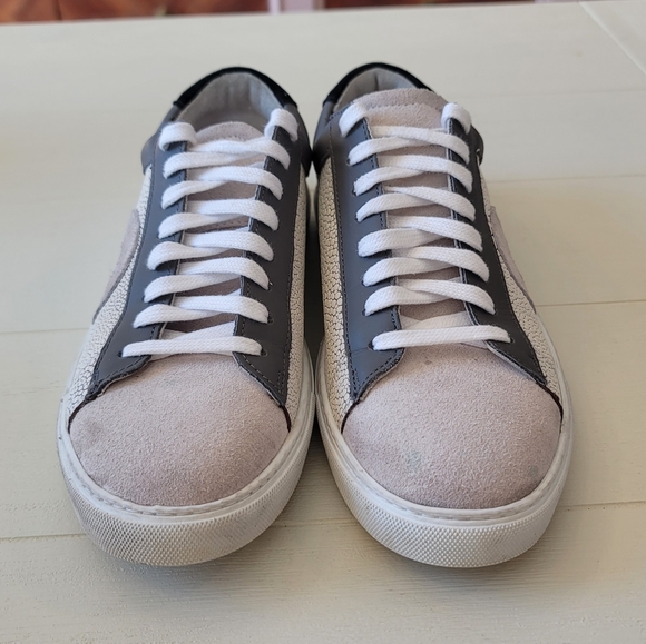 Oliver Cabell Gray and White Sneakers - Picture 6 of 12